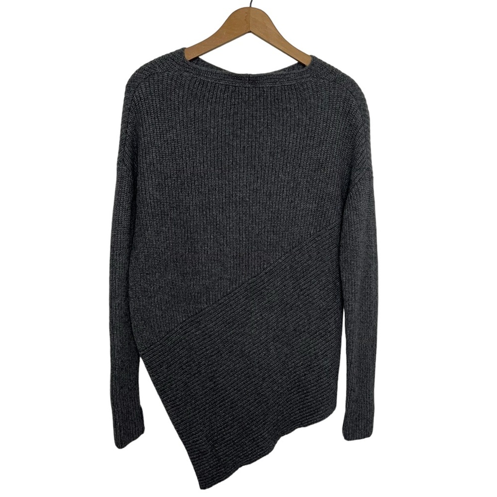 Brochu Walker Thandee Ribbed Asymmetrical Sweater Gray Woo blend Size XS - Picture 5 of 13